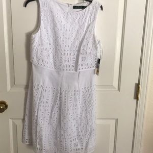 Brand new Ralph Lauren white dress never worn!
